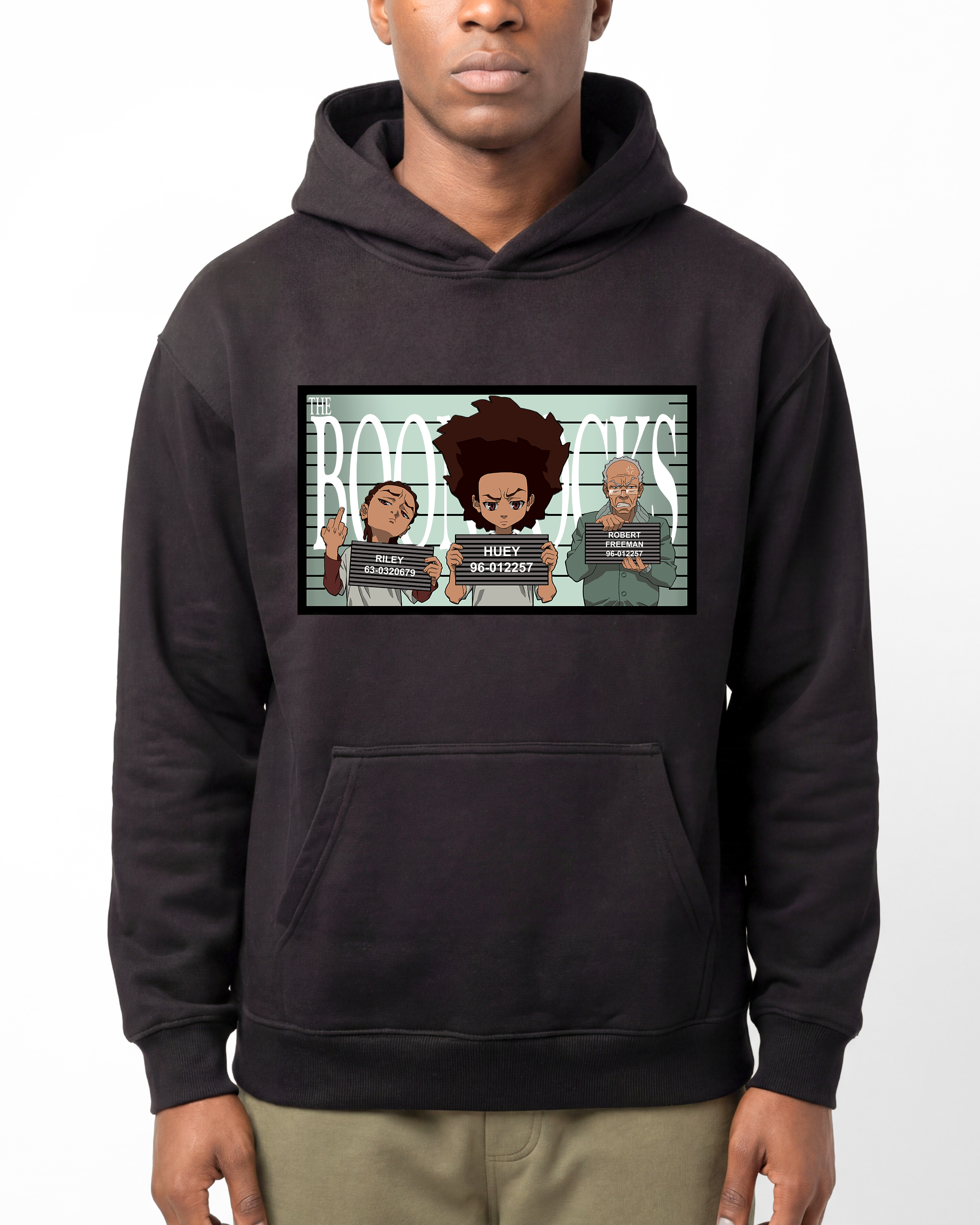 The Boondocks Woodcrest Public Enemies Mugshot Hoodie