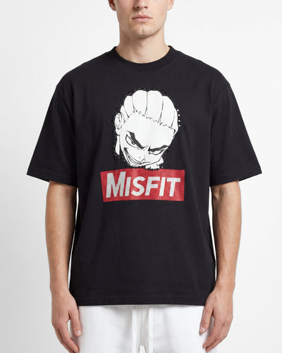 The Boondocks Riley Misfit Black Embellished Tee