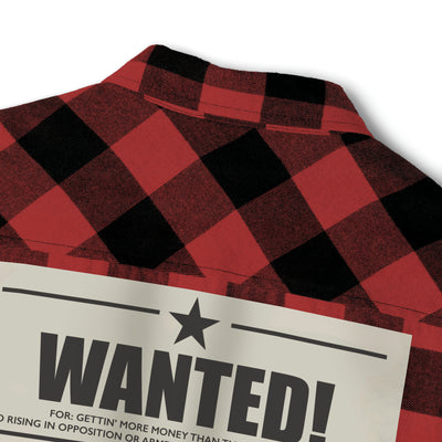 The Boondocks Freeman Brothers Wanted camisa de franela roja / negra