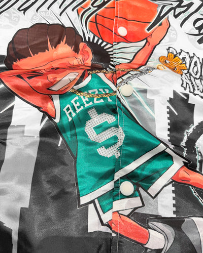The Boondocks Riley's Making Plays White Varsity Jacket