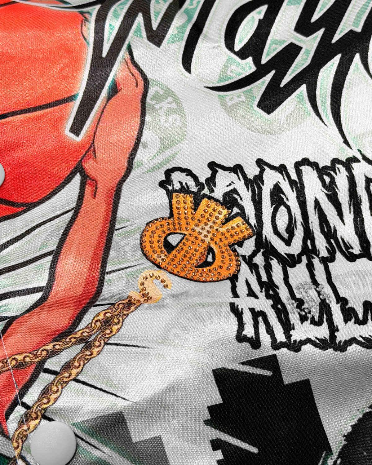 The Boondocks Riley's Making Plays White Varsity Jacket