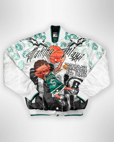 The Boondocks Riley's Making Plays White Varsity Jacket