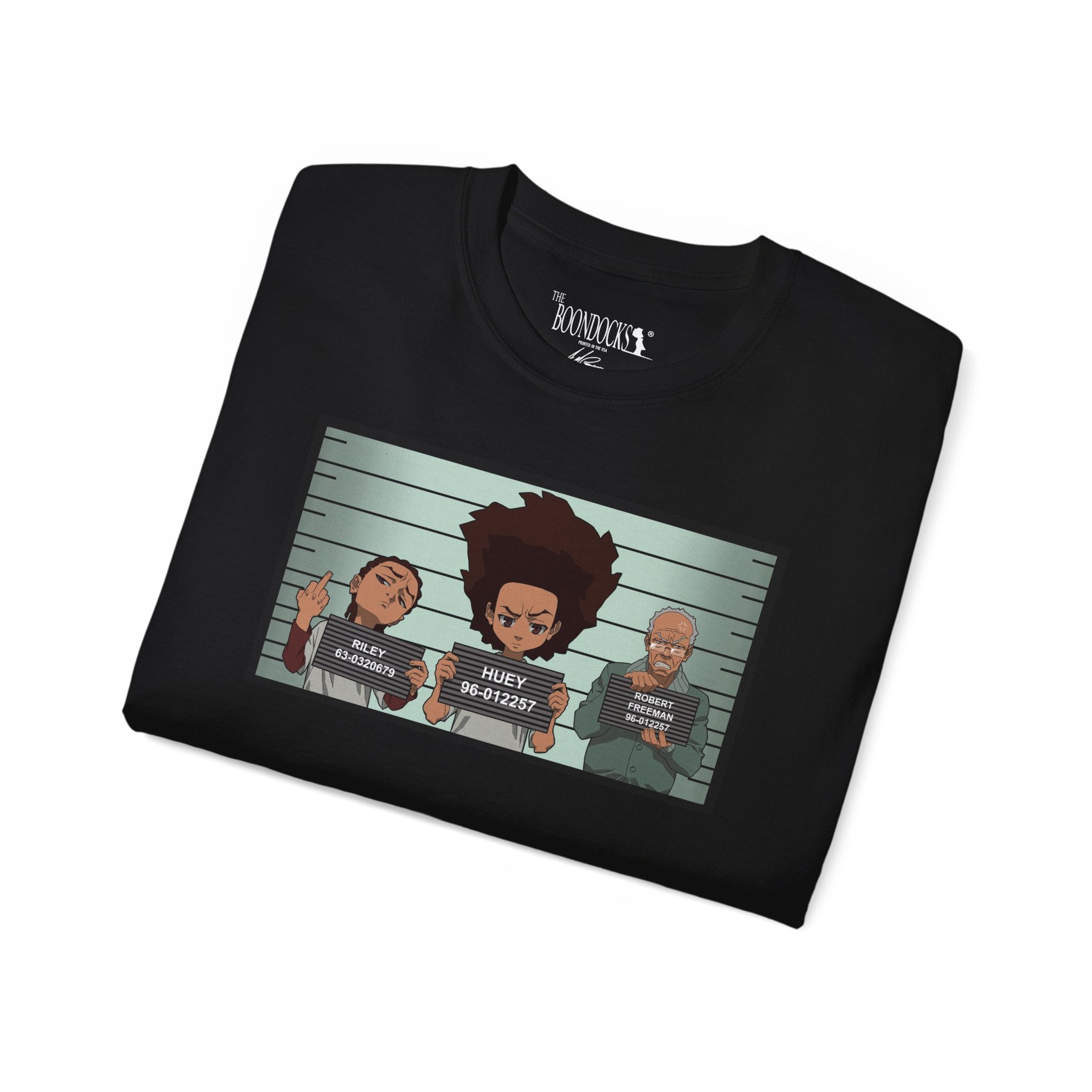 The Boondocks - Camiseta ecológica negra Mugshot