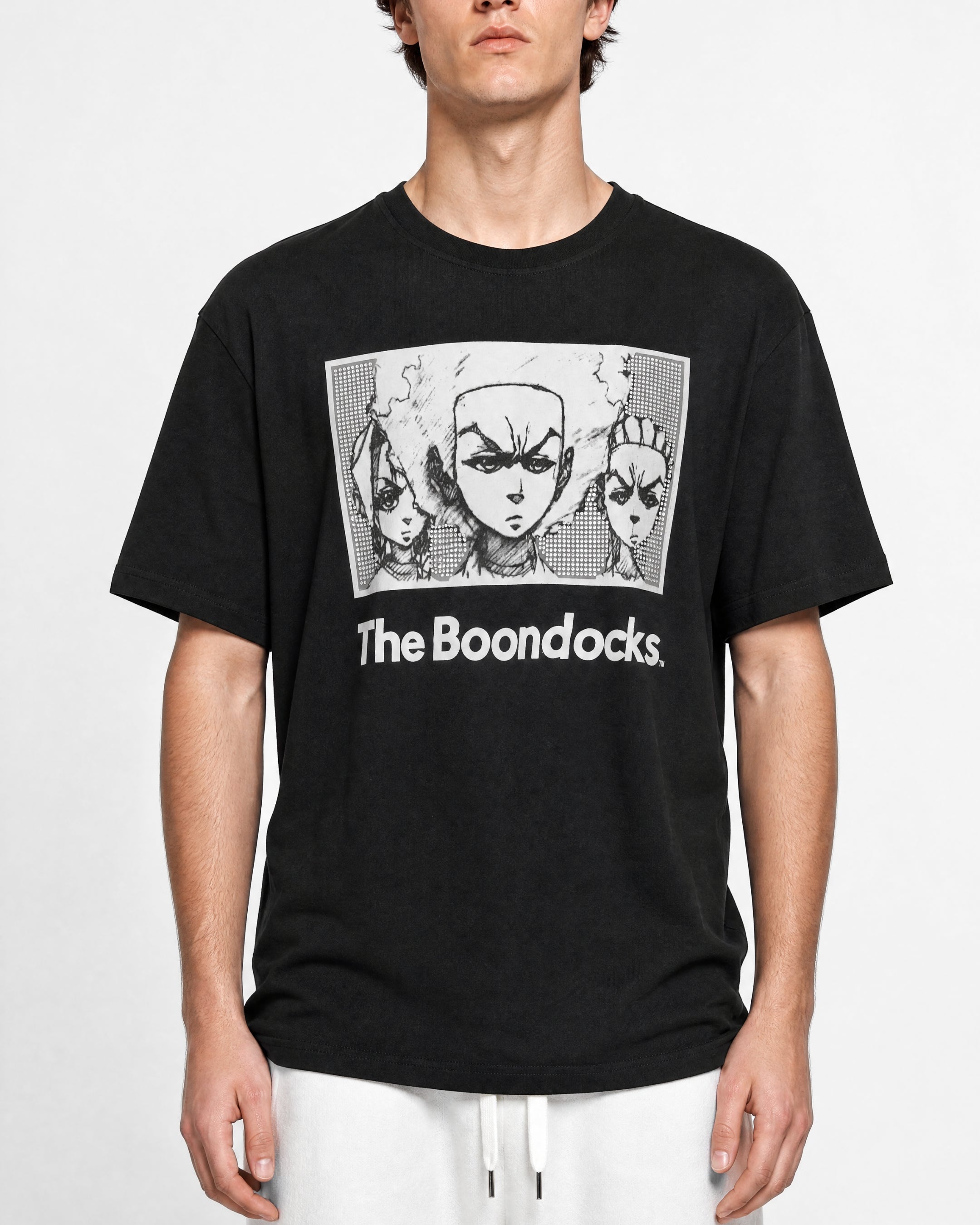 The Boondocks Spoken Truth Black Embellished Tee