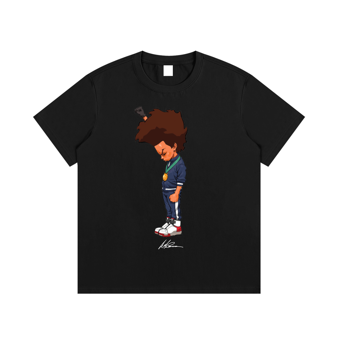 The Boondocks Huey Fist Stand Tee