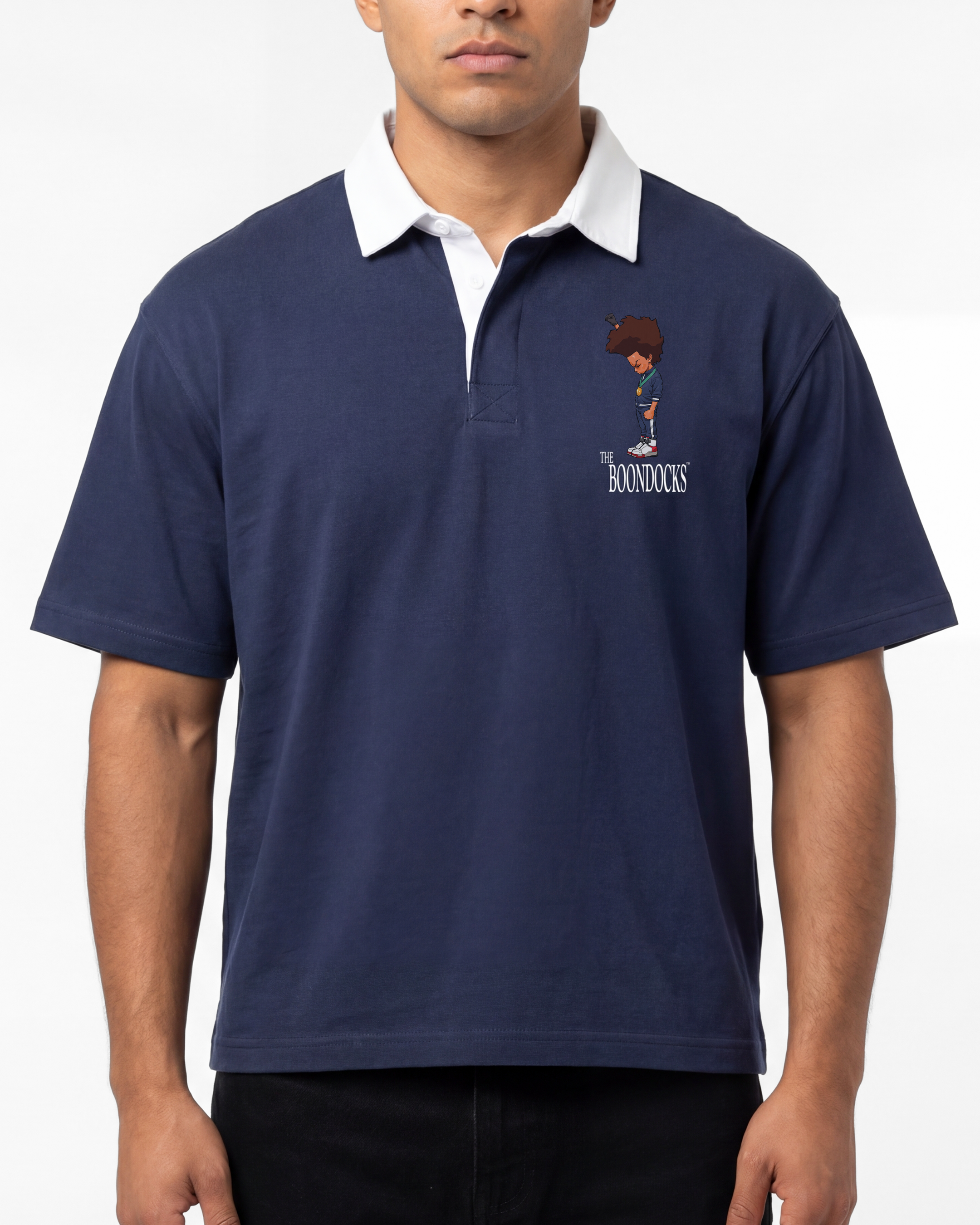 The Boondocks Huey Fist Stand Firm Polo