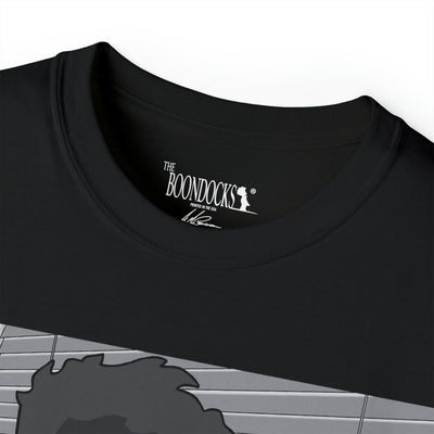 The Boondocks - Huey Packing Heat Black And White Eco-T-Shirt