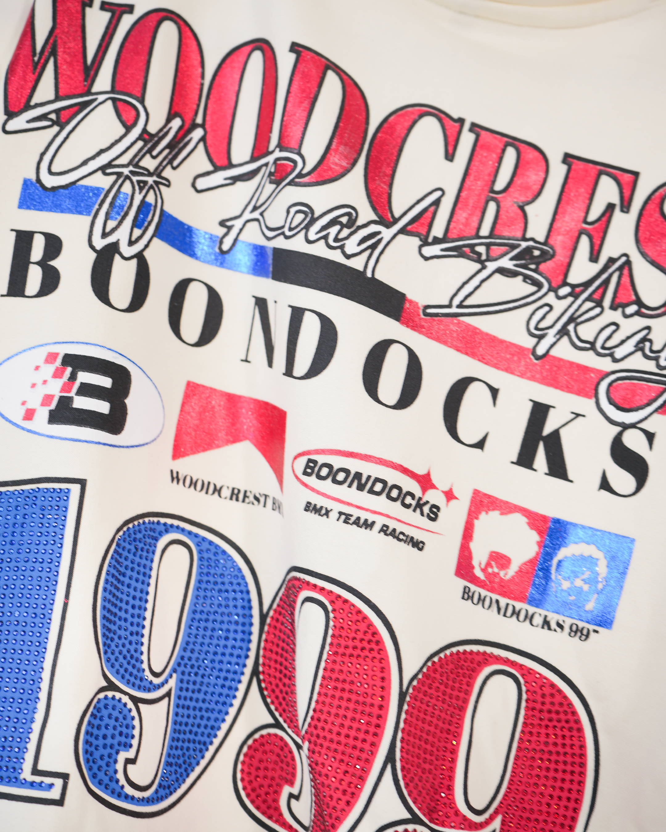 The Boondocks Huey BMX Champion Embellished Cream Hoodie