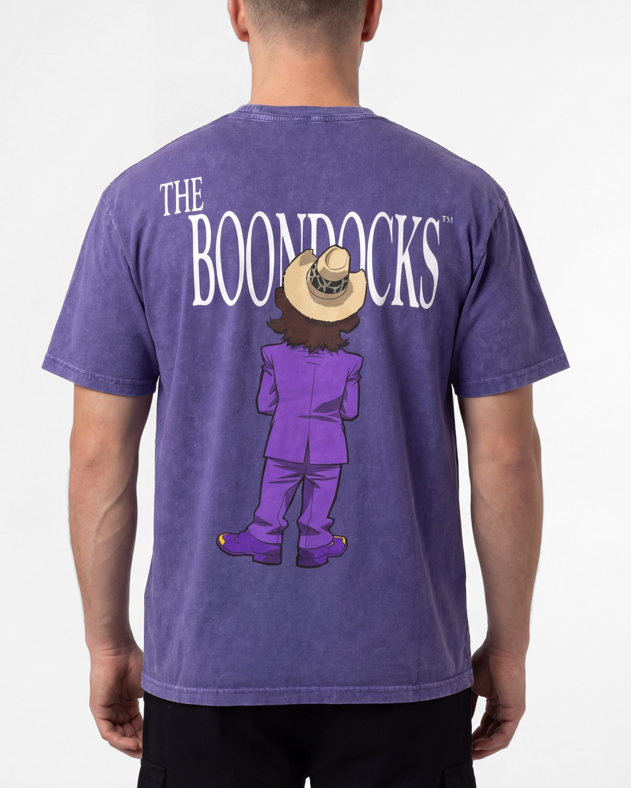 The Boondocks A Pimp Named Slickback Purple Heavyweight Tee