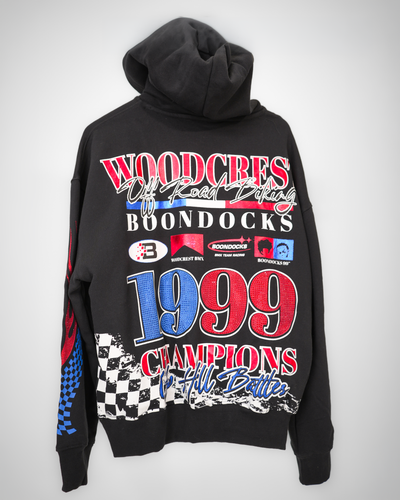 The Boondocks Huey BMX Champion Embellished Black Hoodie