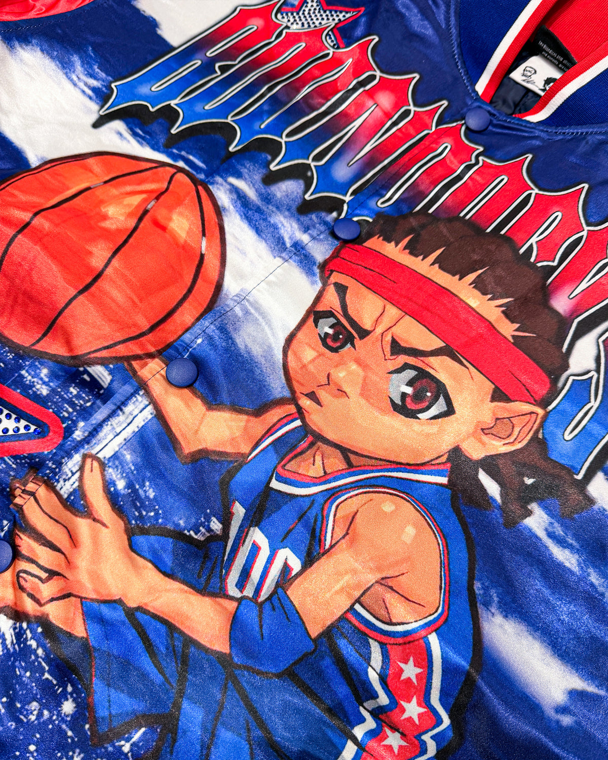 The Boondocks Riley “Full Court Pressure” Varsity Jacket