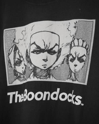 The Boondocks Spoken Truth Black Embellished Tee