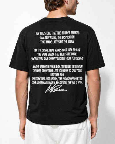 The Boondocks Spoken Truth Black Embellished Tee