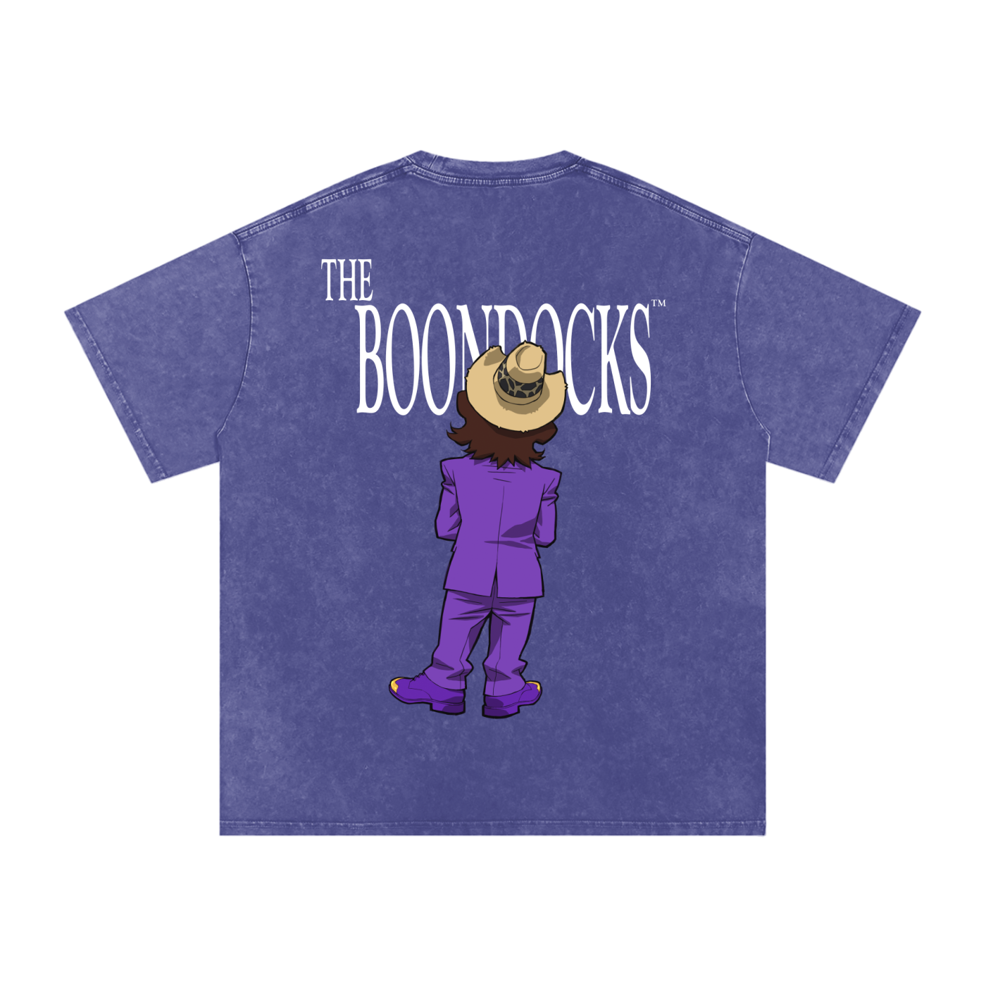 The Boondocks A Pimp Named Slickback Purple Heavyweight Tee