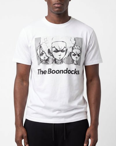 The Boondocks Spoken Truth White Embellished Tee