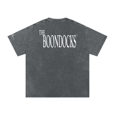 The Boondocks Ain’t No Peace in Woodcrest Acid Washed Oversized T-Shirt