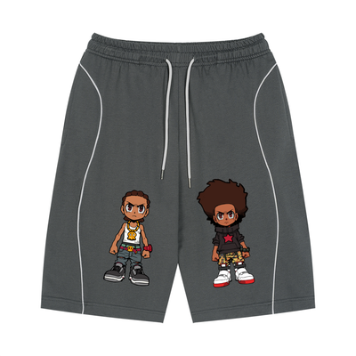 The Boondocks Huey & Riley Core Drawstring Shorts