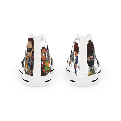 The Boondocks Huey Vs Riley Men's High Top Sneakers