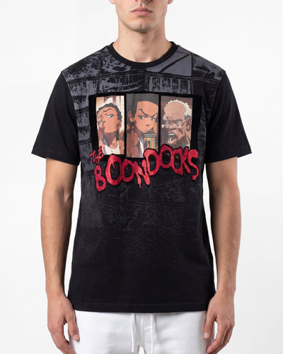 The Boondocks By Any Means Black Embellished Tee