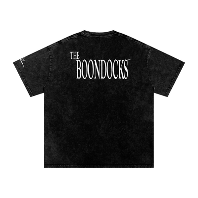 The Boondocks Villains Line Up Oversize Acid Wash T-Shirt