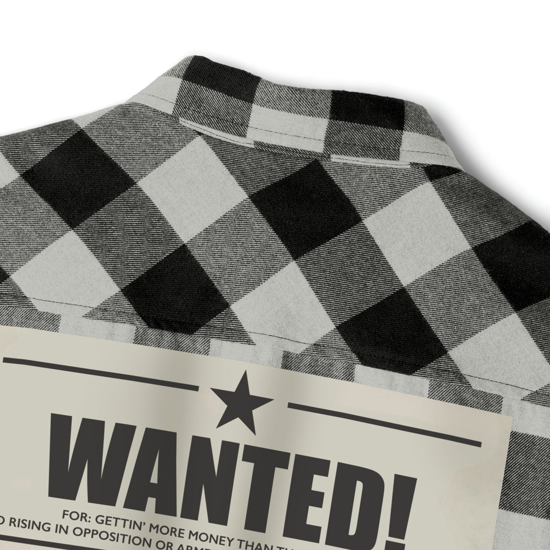 The Boondocks Freeman Brothers Wanted Grey / Black Flannel Shirt