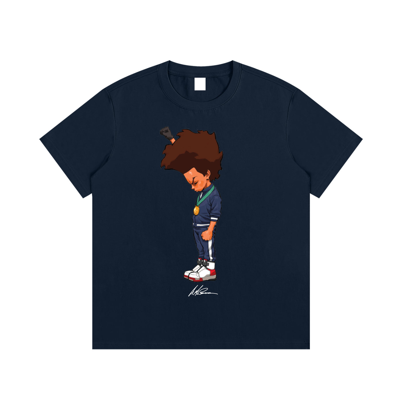 The Boondocks Huey Fist Stand Tee
