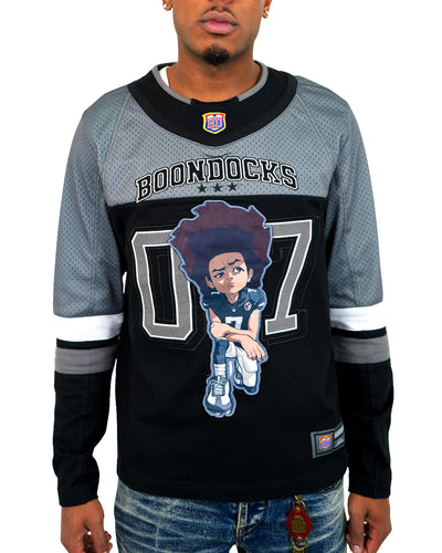 The Boondocks Huey Football Knit Black Jersey