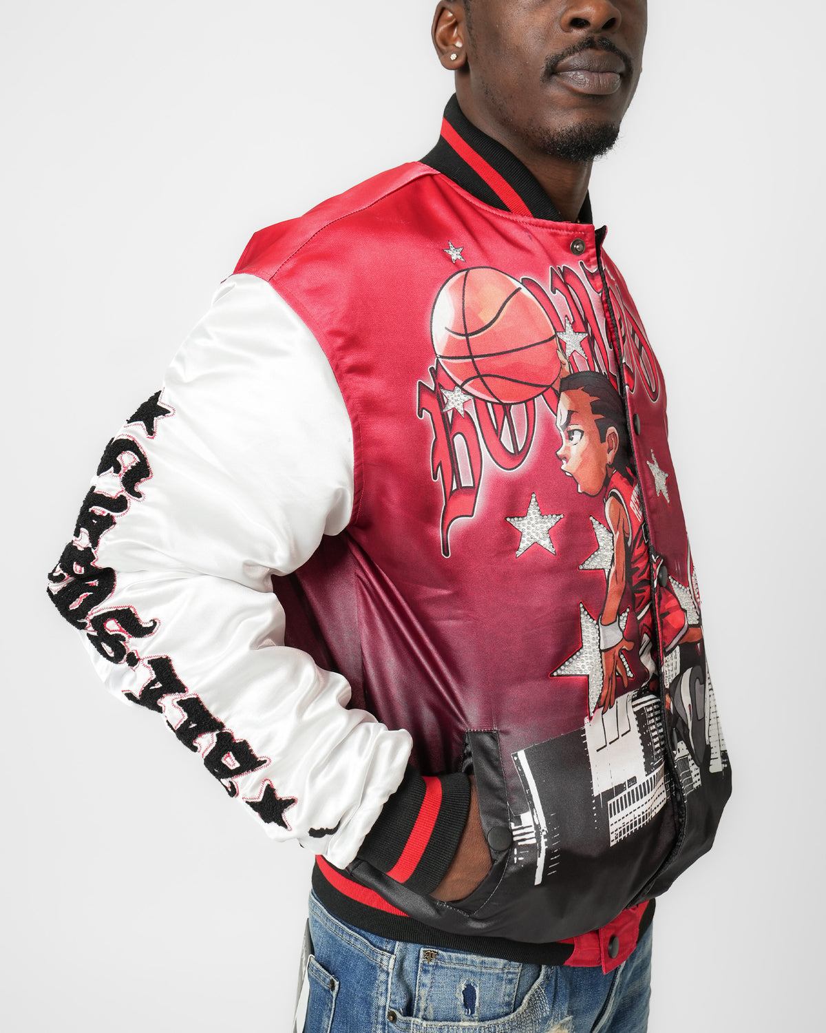 The Boondocks Riley “No Easy Buckets” Varsity Jacket