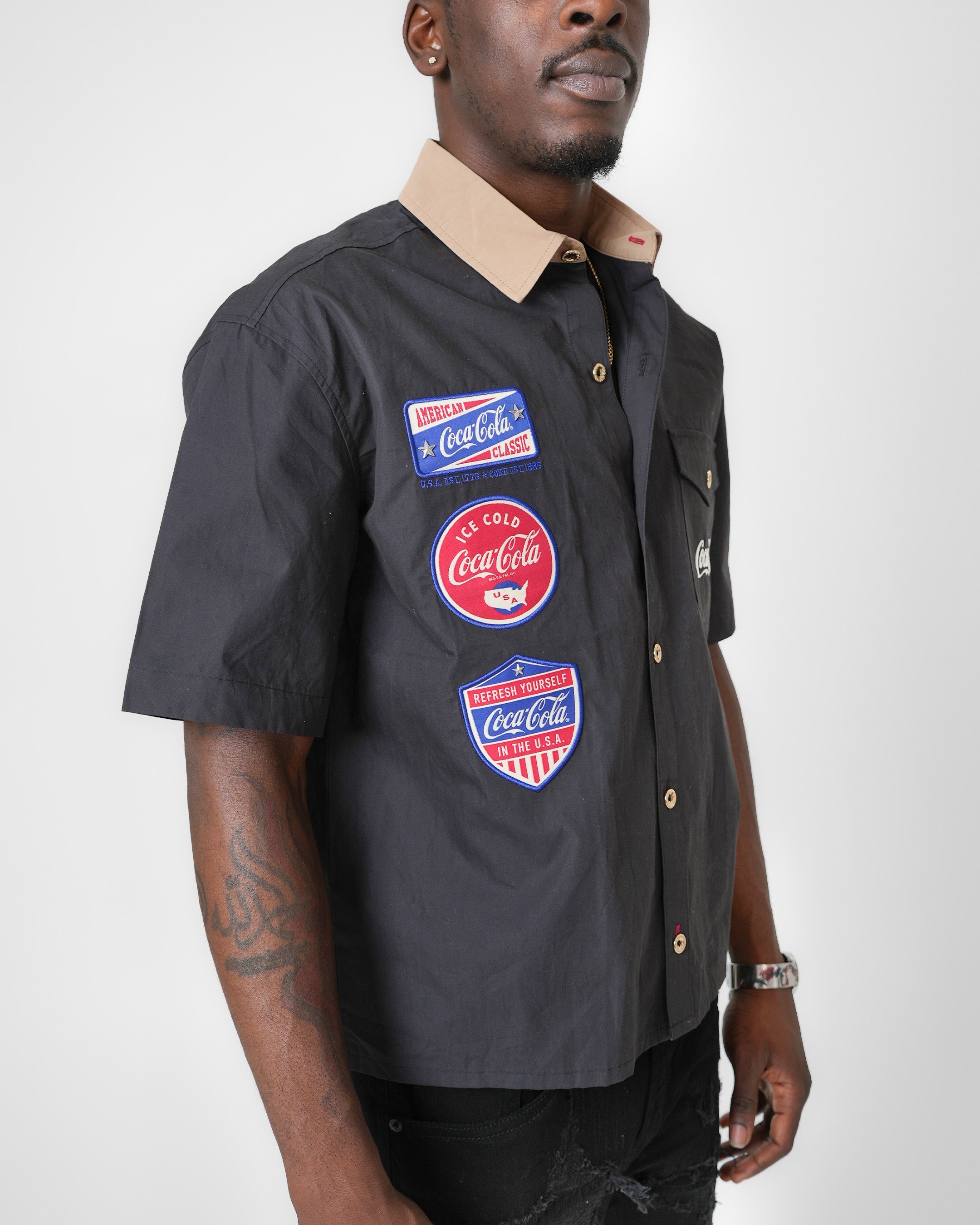 Coca-Cola Old Bodega Black Mechanic Shirt – de•Kryptic