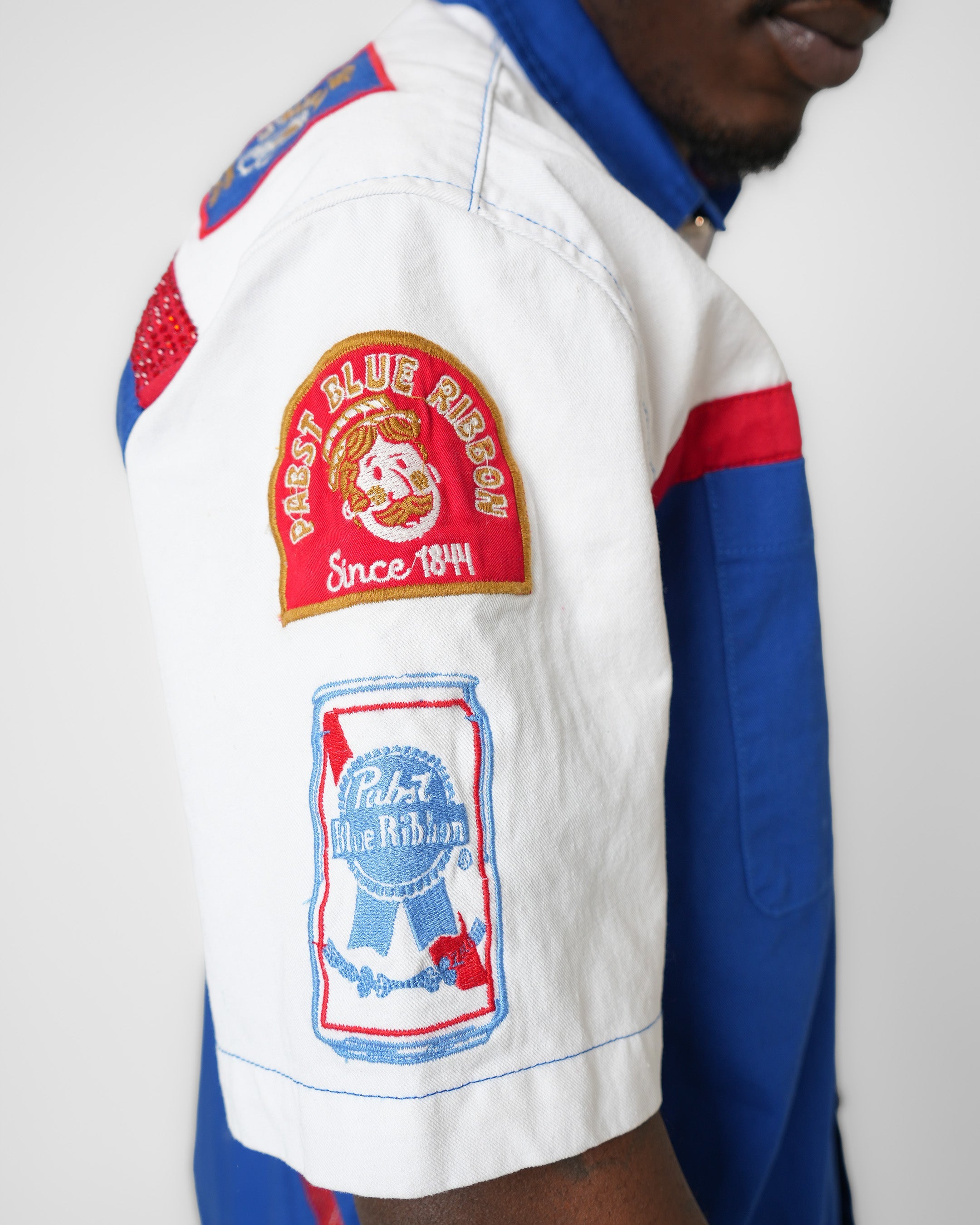 Pabst Blue Ribbon Heritage Colorblock Mechanic Shirt