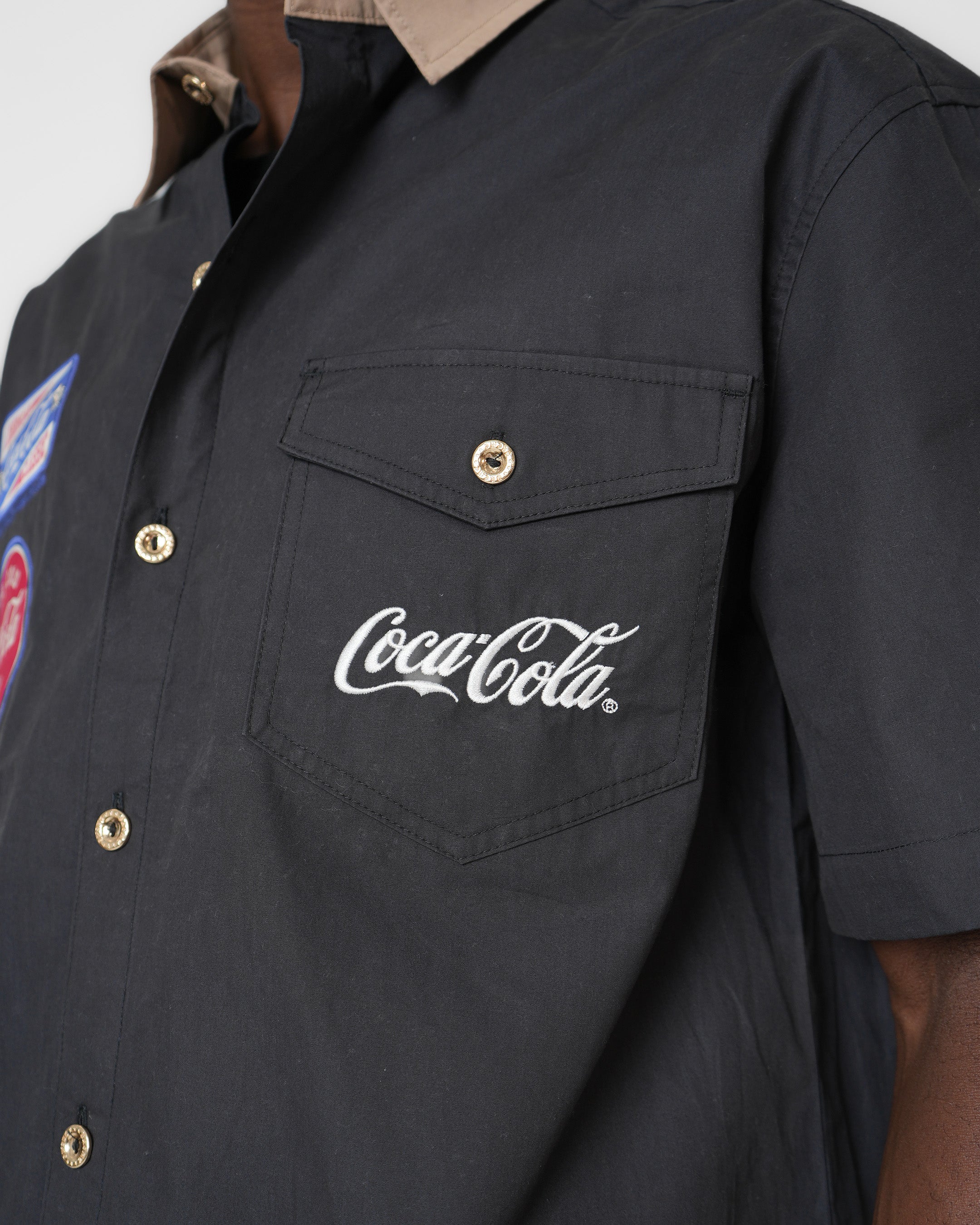 Coca-Cola Old Bodega Black Mechanic Shirt – de•Kryptic