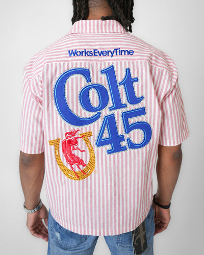 Colt 45 Classic Pink Mechanic Shirt