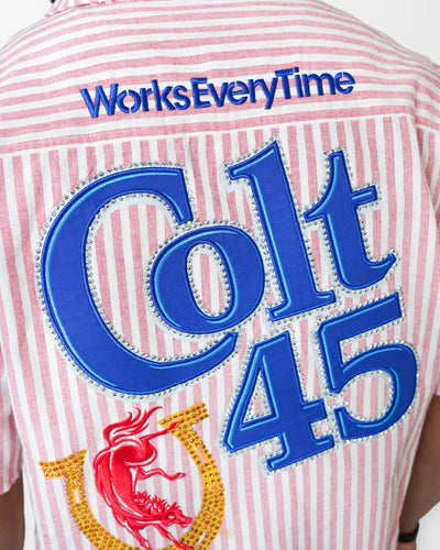Colt 45 Classic Pink Mechanic Shirt