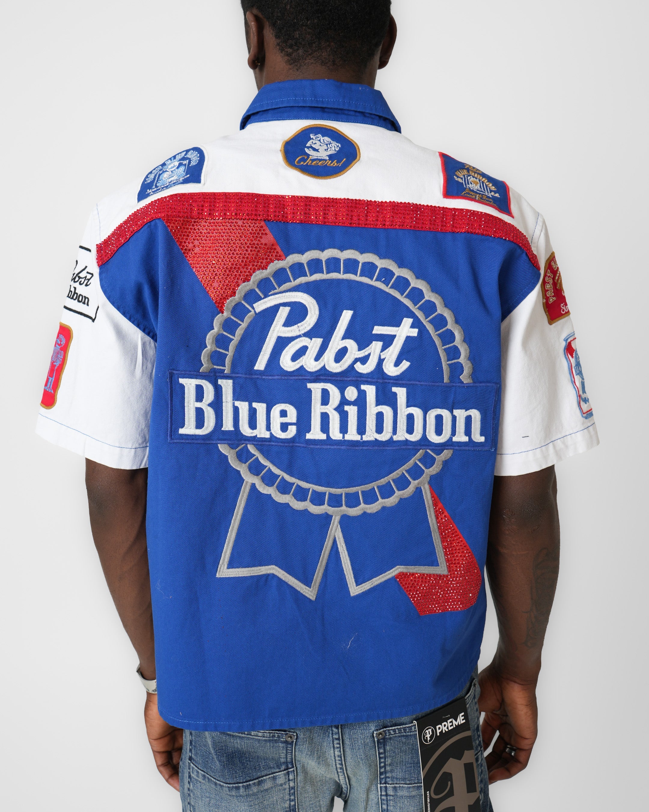 Pabst Blue Ribbon Heritage Colorblock Mechanic Shirt
