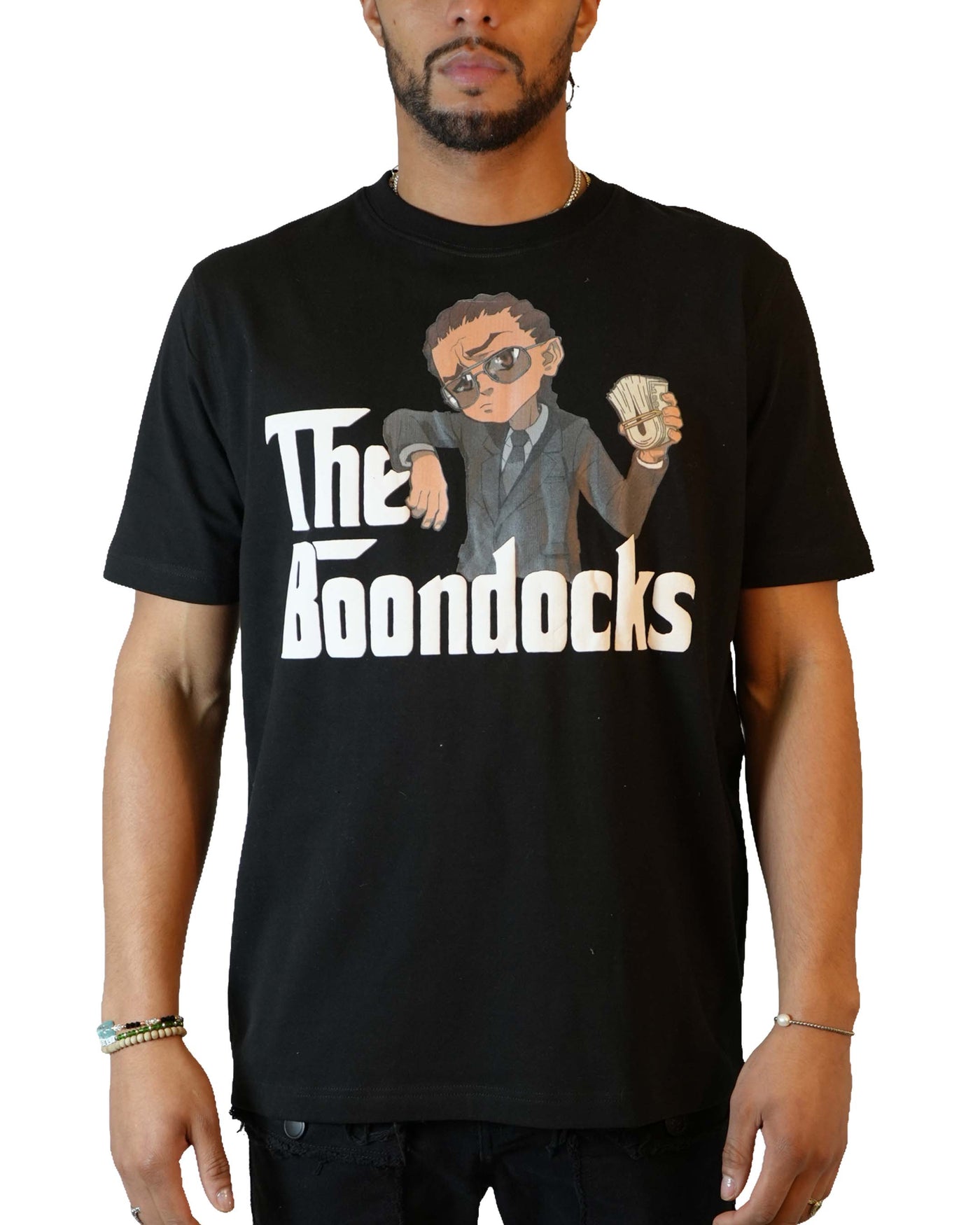The Boondocks - Riley Godfather Black T-Shirt