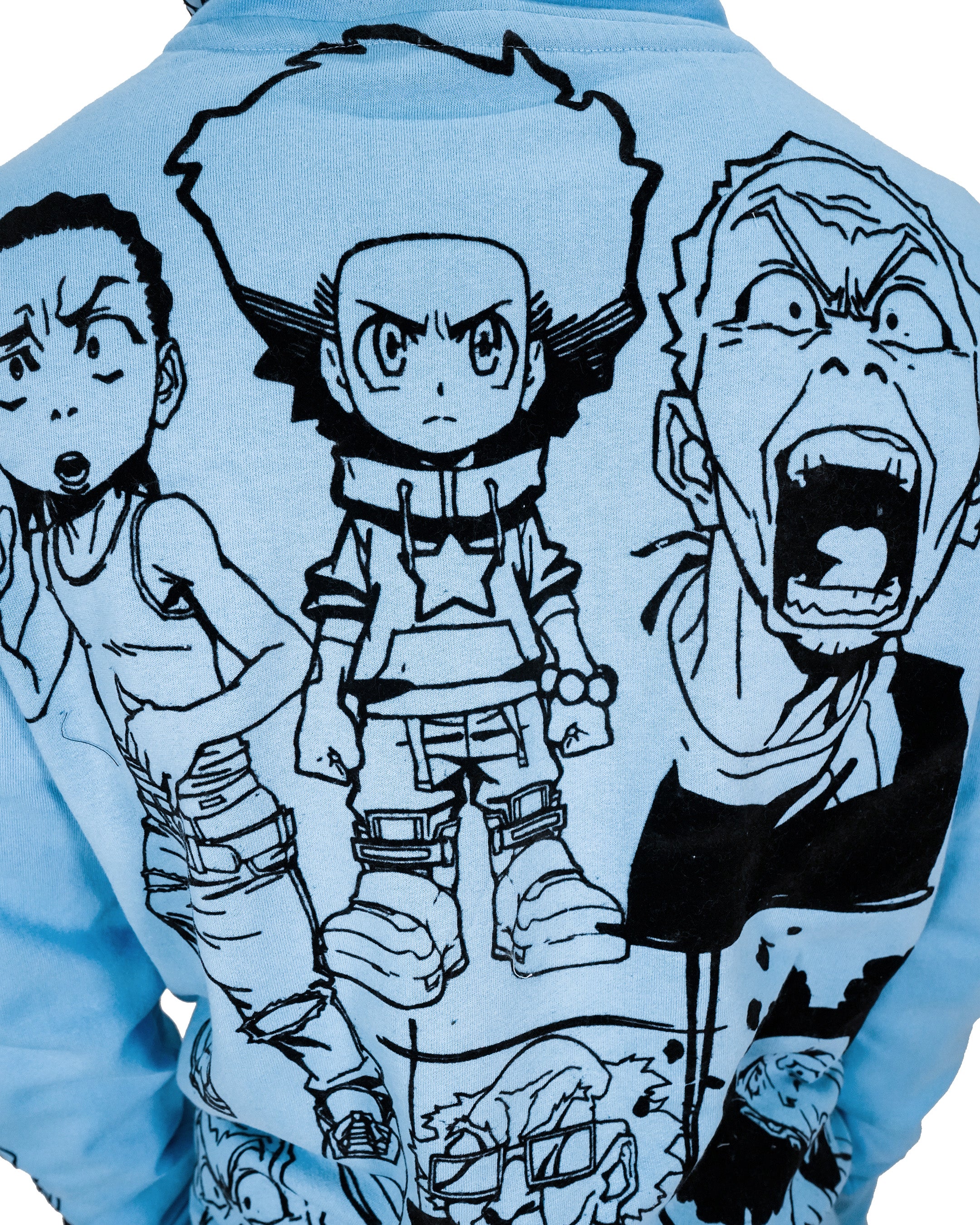 deKryptic x The Boondocks - Gold Winners Outline Blue Hoodie