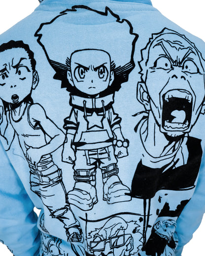 deKryptic x The Boondocks - Gold Winners Outline Blue Hoodie
