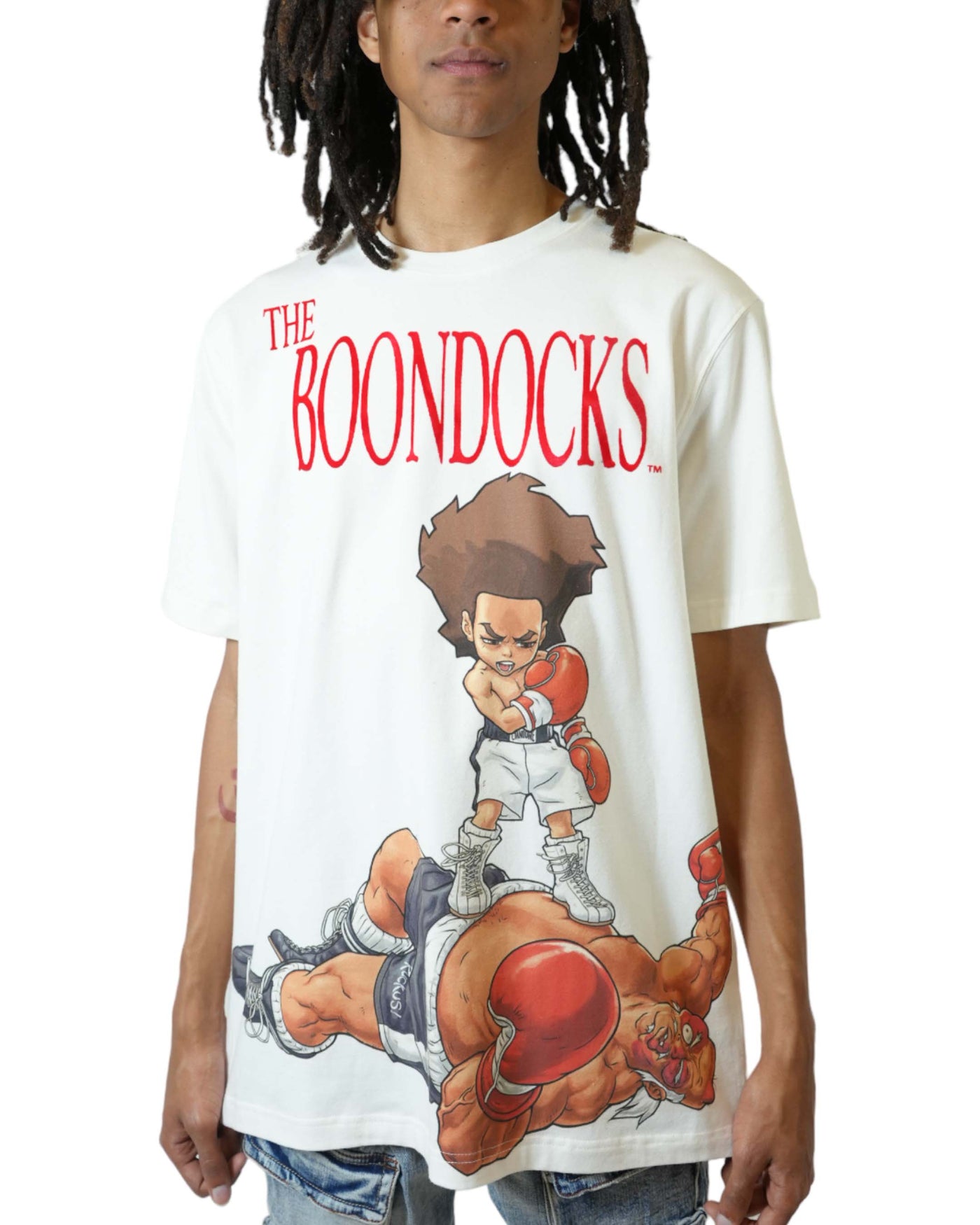 The Boondocks - Huey Knockout White T-Shirt