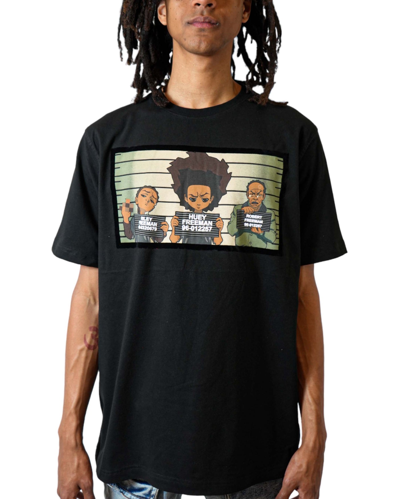 The Boondocks -Family Mugshot Black T-Shirt