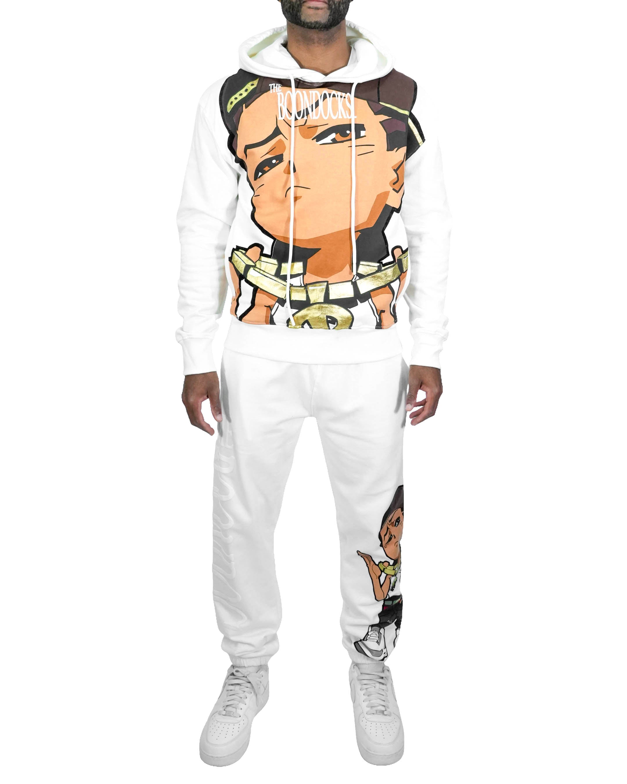 The Boondocks Riley Big Face White Sweat Pants