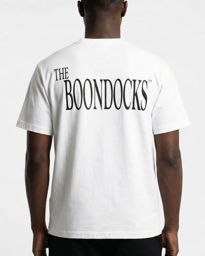 The Boondocks Huey Fist Stand White Tee