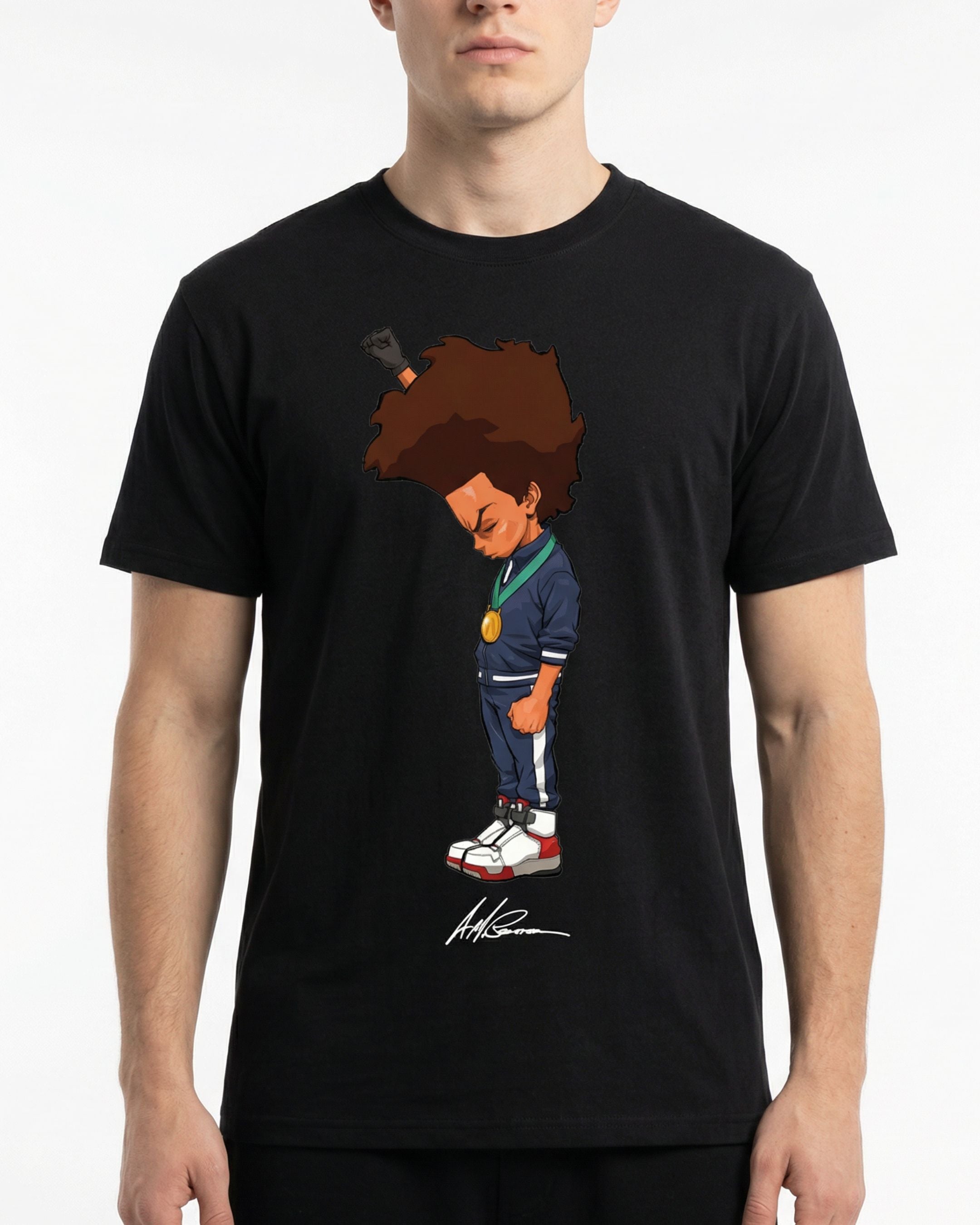 The Boondocks Huey Fist Stand Tee