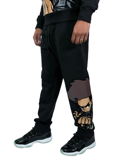 The Boondocks Huey Big Face Black Sweat Pants