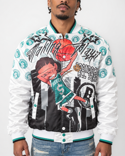 The Boondocks Riley's Making Plays White Varsity Jacket