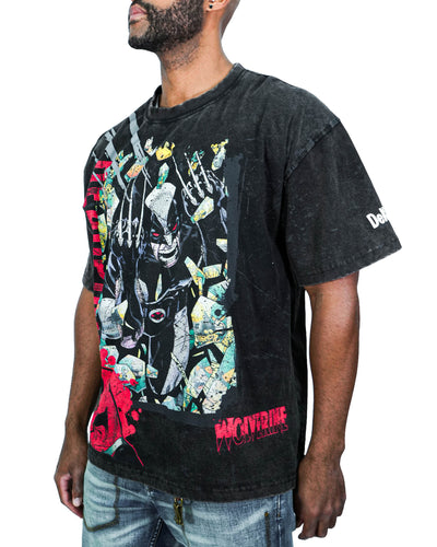 Deadpool x Wolverine - Best Buds Oversized Black T-Shirt