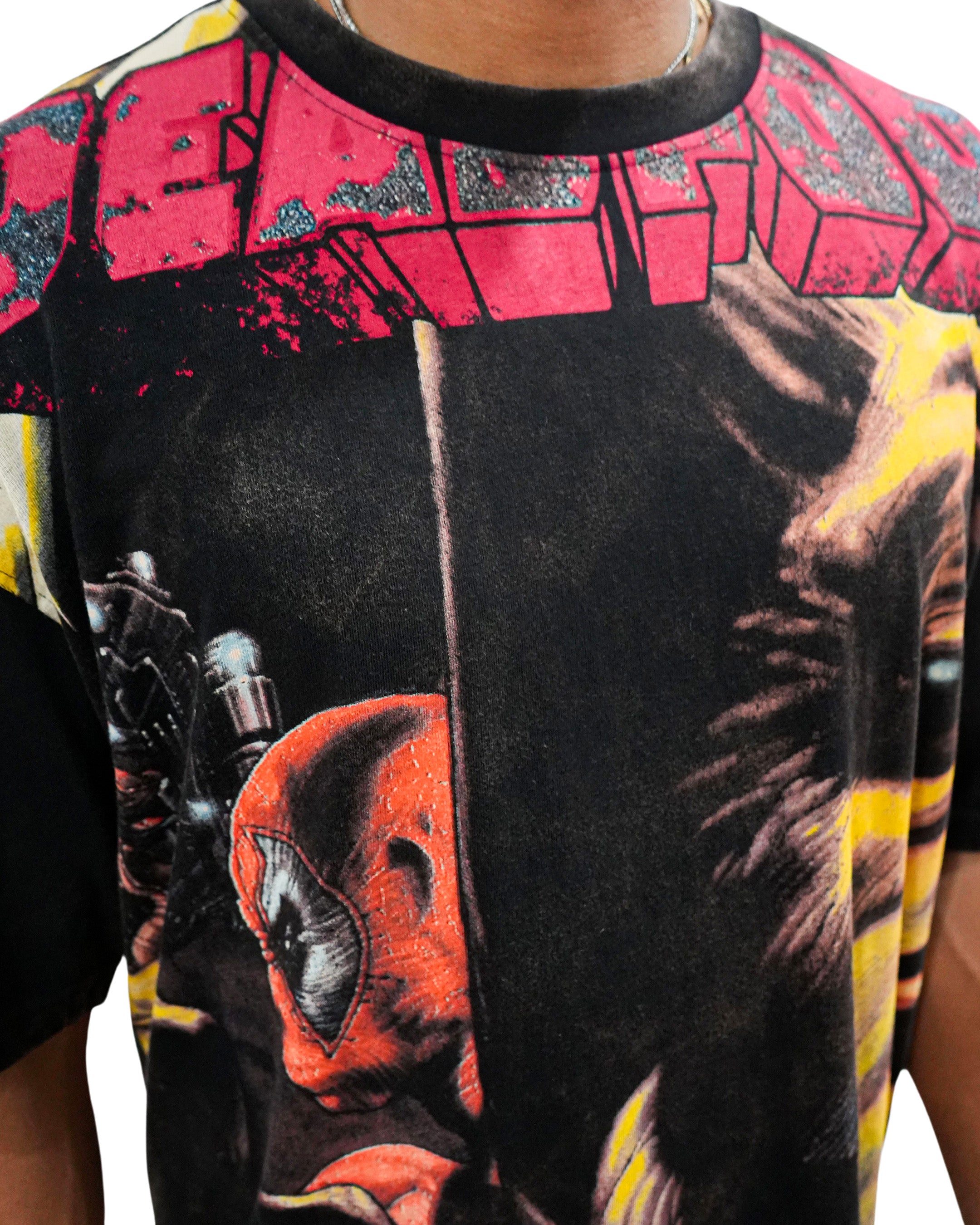 Deadpool x Wolverine - Regeneration Rivals Oversized Black T-Shirt