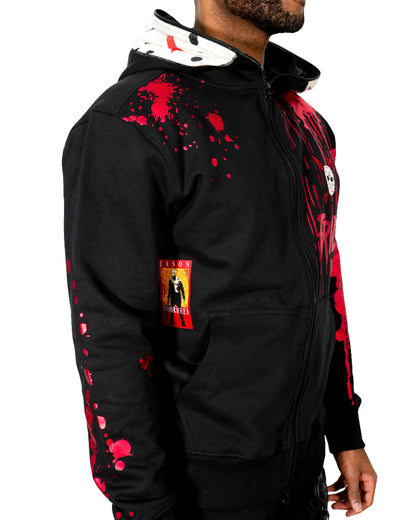 Friday The 13th™ - Ski Mask Full Zip Black Hoodie