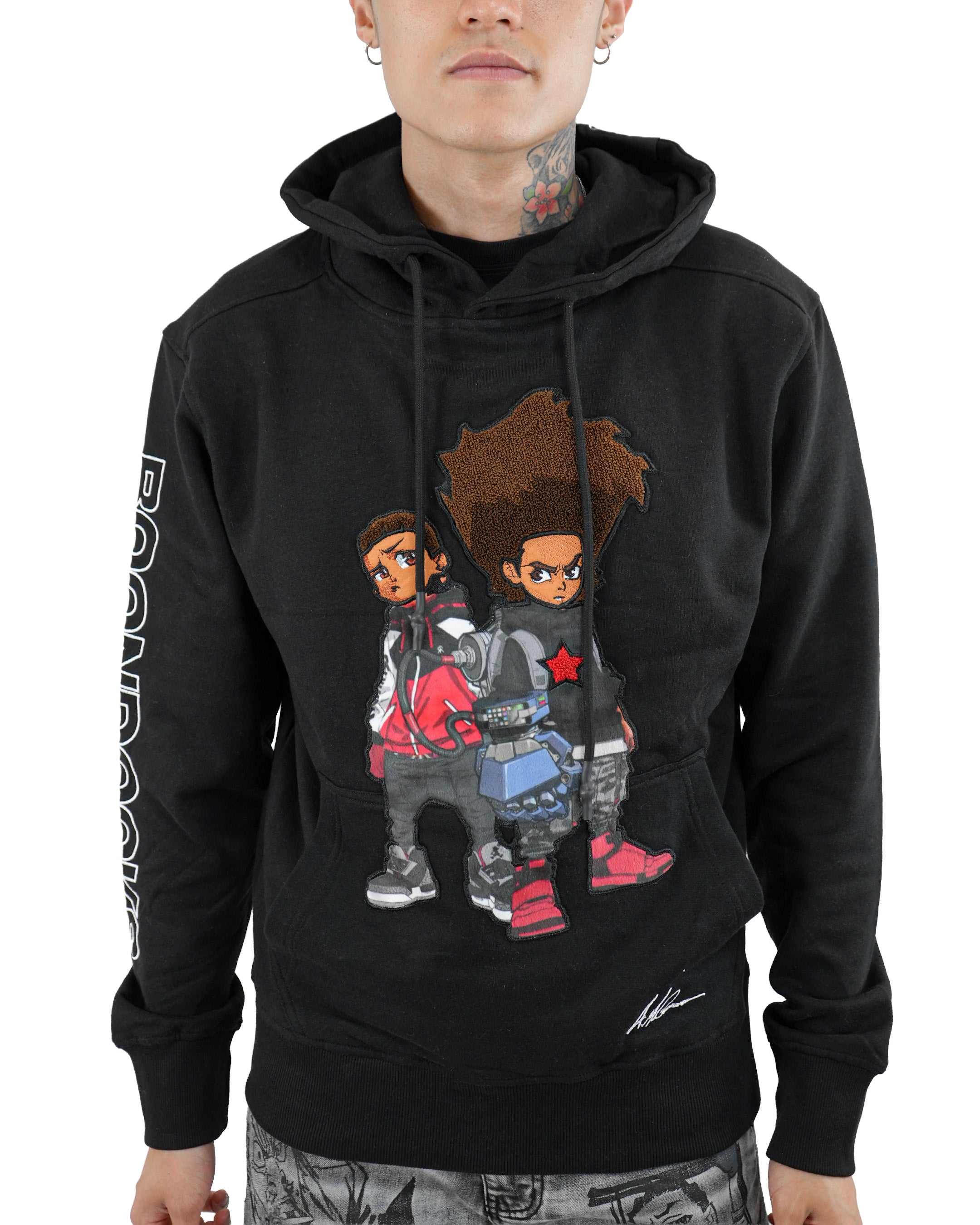 The Boondocks - Future Huey & Riley Black Knit Hoodie