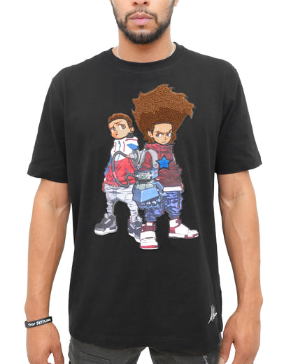 The Boondocks - Future Huey & Riley Black Knit T-Shirt