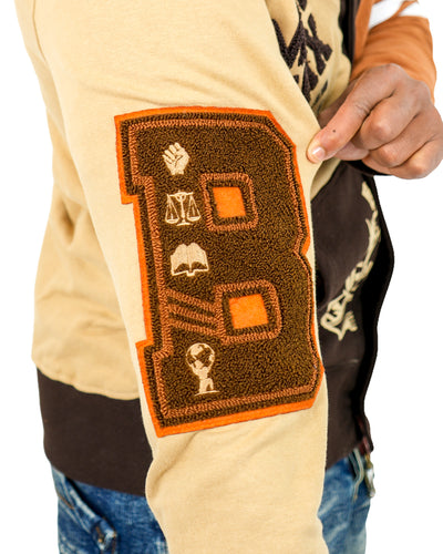 Cárdigan de punto color chocolate Huey Football de The Boondocks